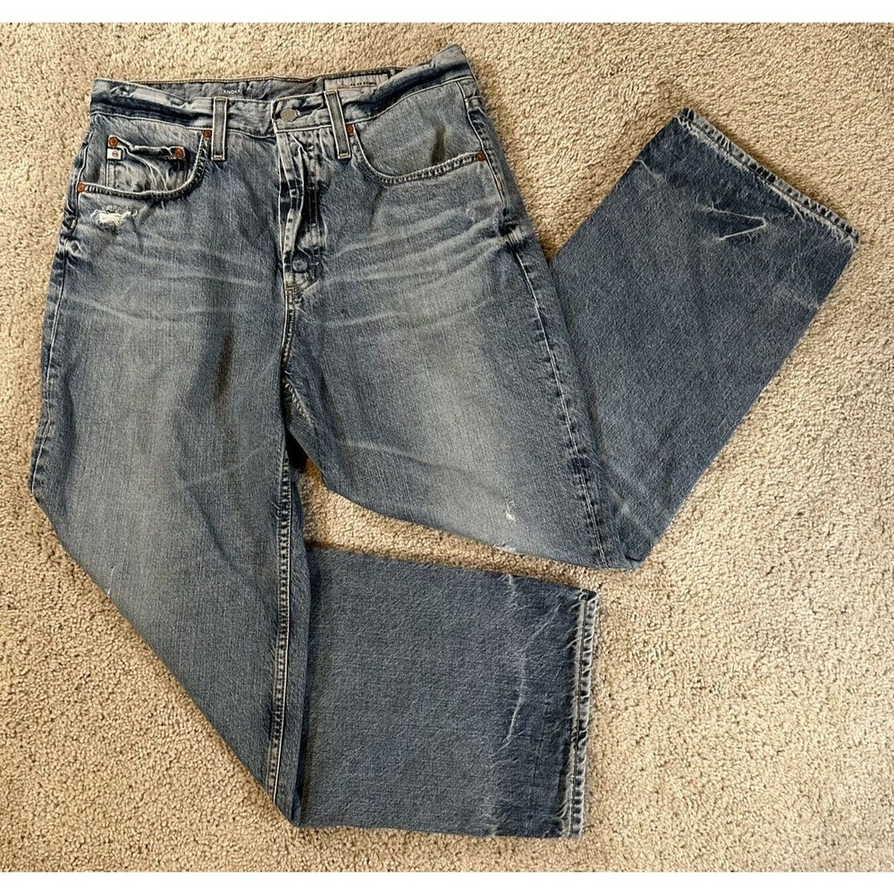 AG Adriano Goldschmied Gray Boyfriend Jeans